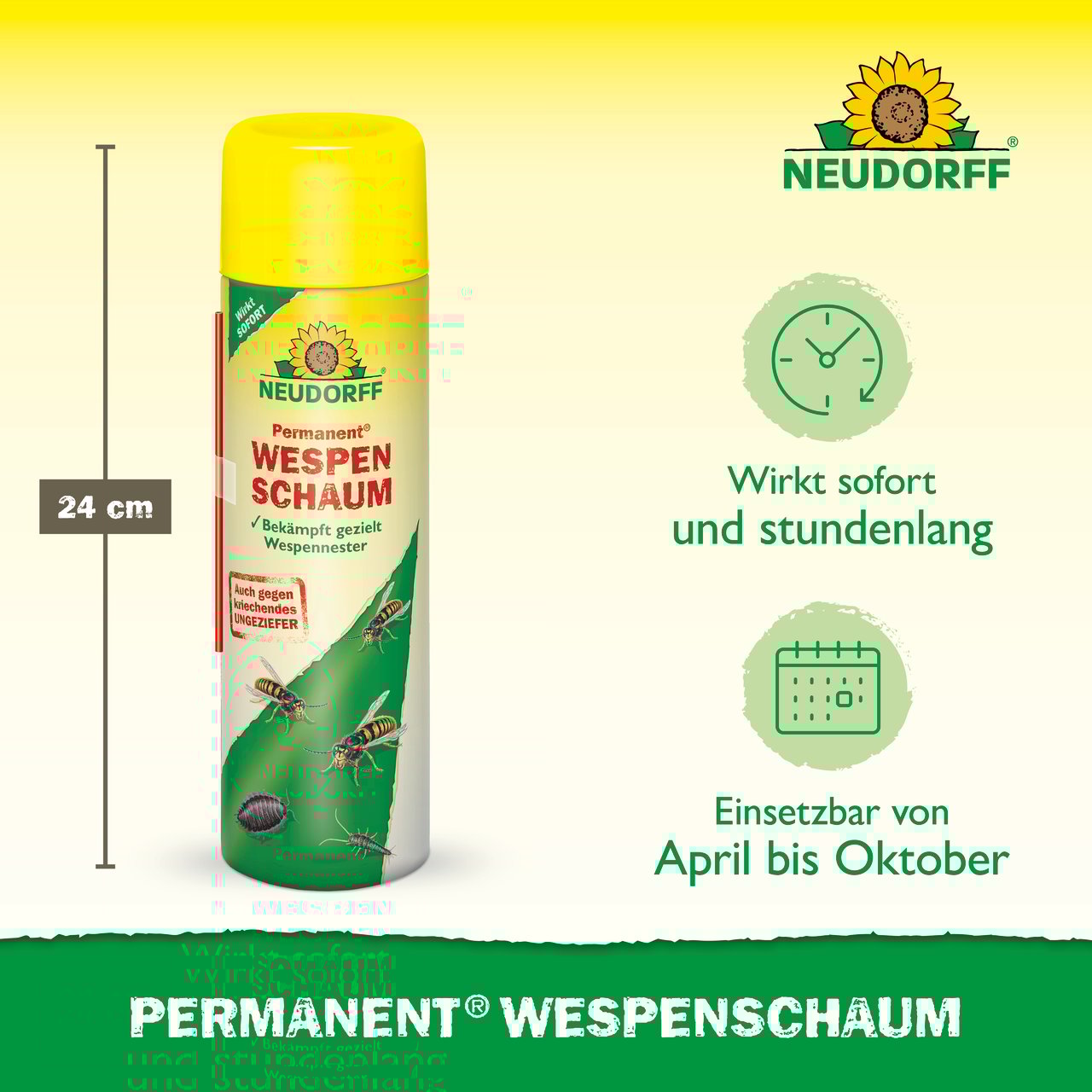 Neudorff Permanent Wespen­Schaum 500 ml