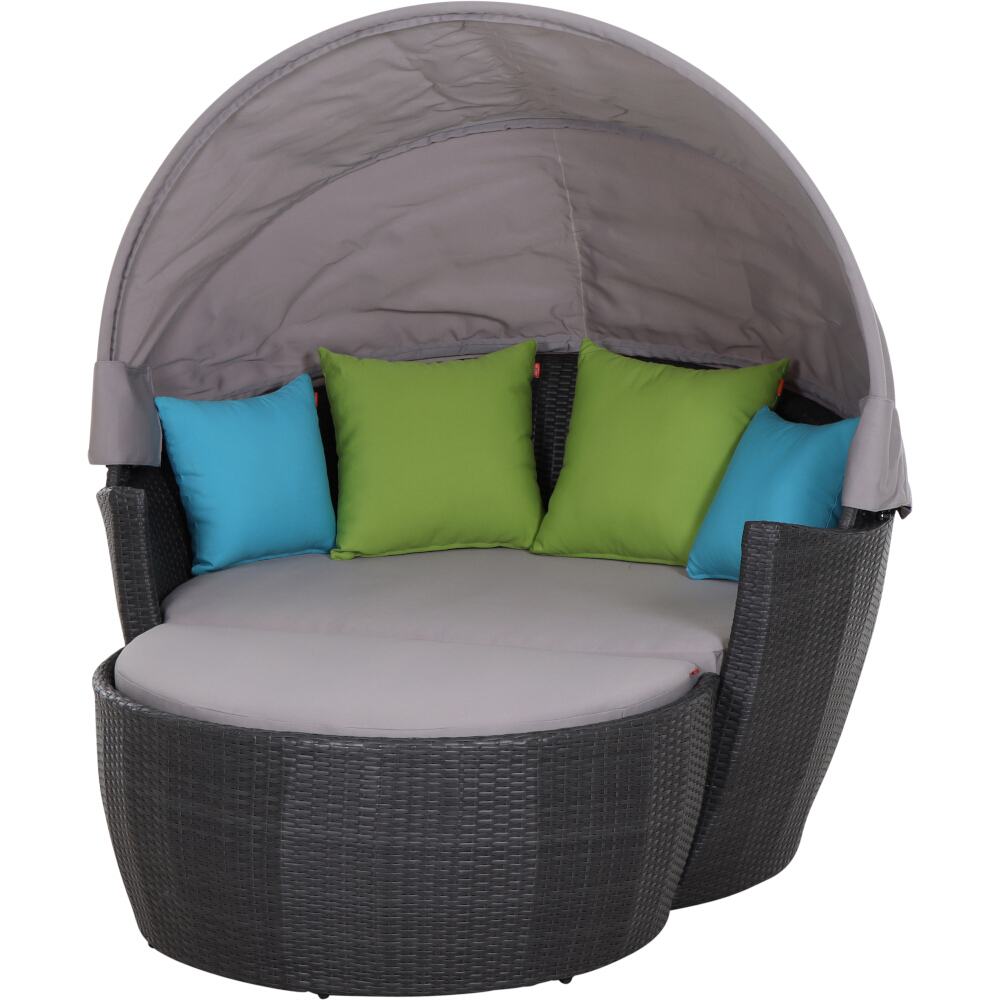 Sofabett Hawaii Lounge Sofa grau