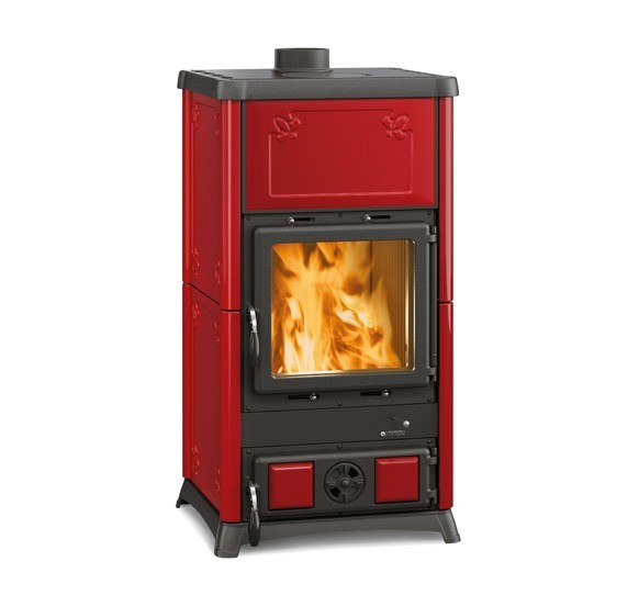 Kaminofen La Nordica Fedora raumluftunabhängig bordeaux 8,3kW