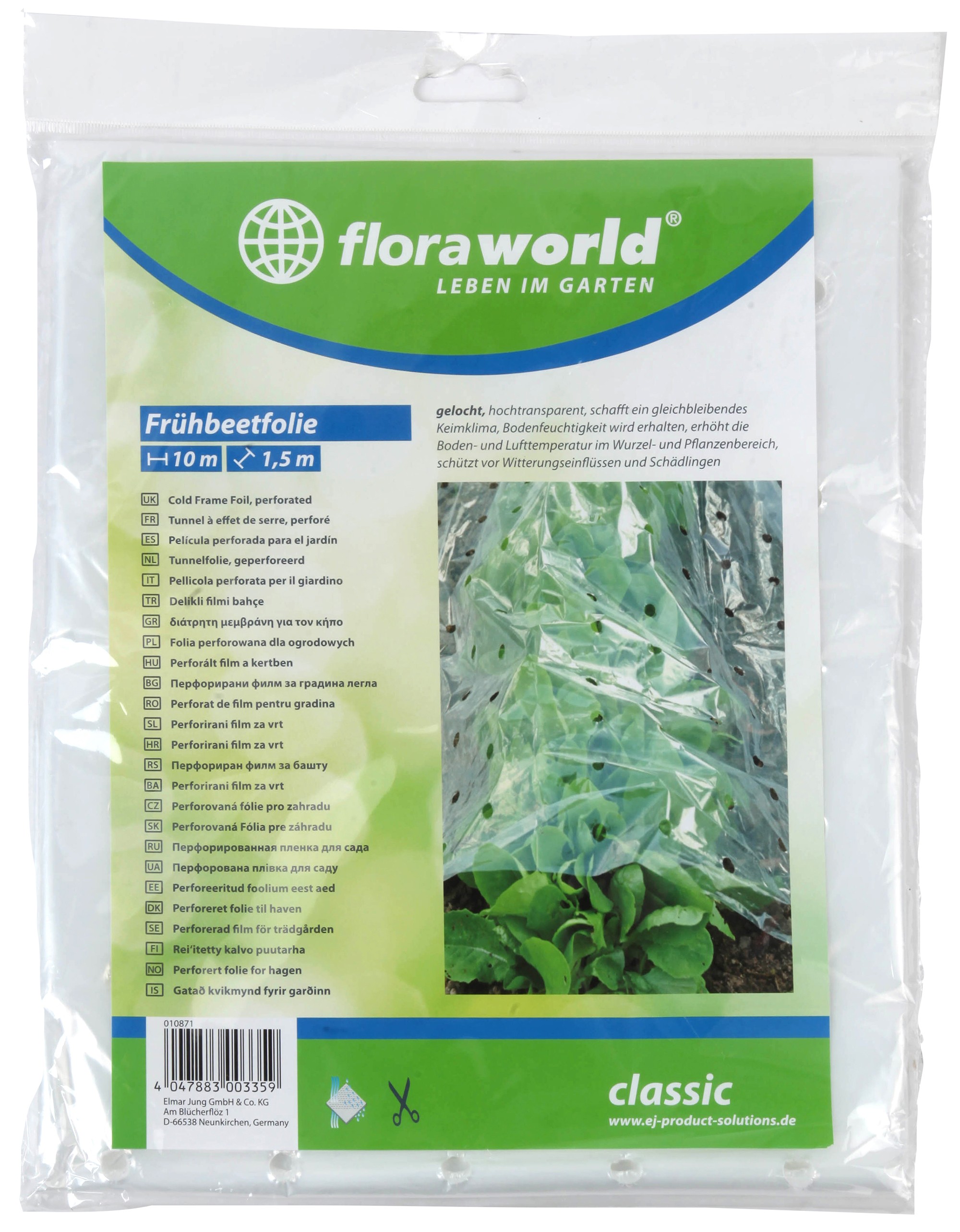 Frühbeet Folie gelocht classic floraworld 10x1,5m