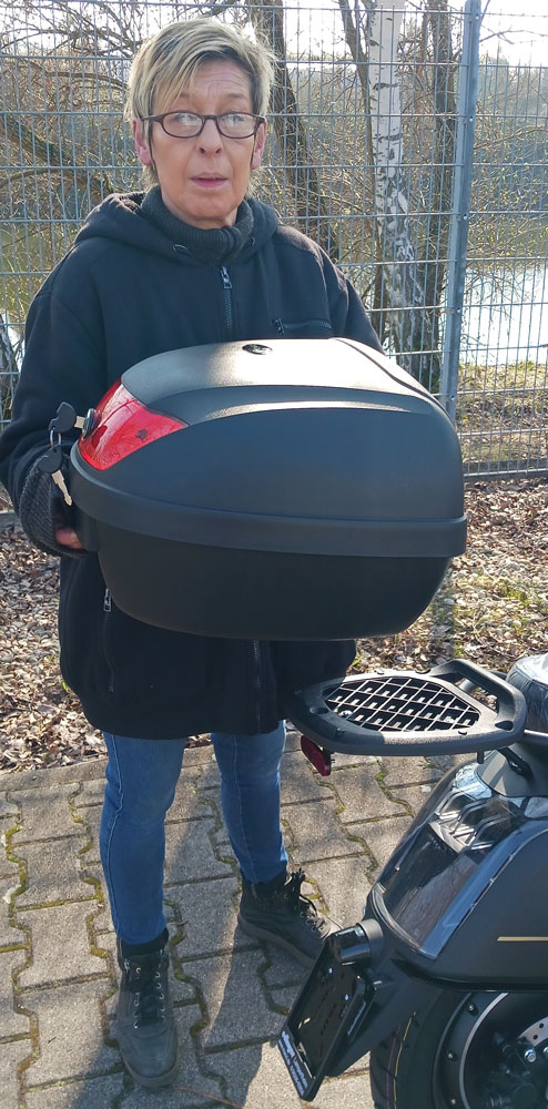 Gepäckbox Top Case SUPER SOCO Cux