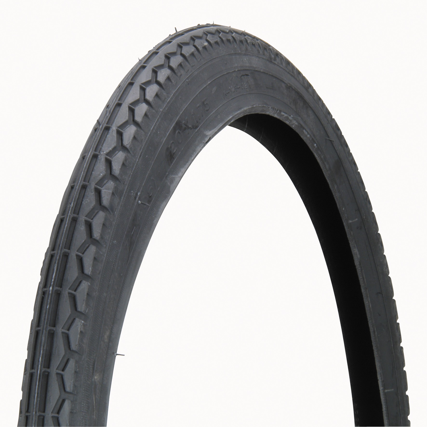 Fischer Fahrradreifen 20x1,75" Straße schwarz / braun