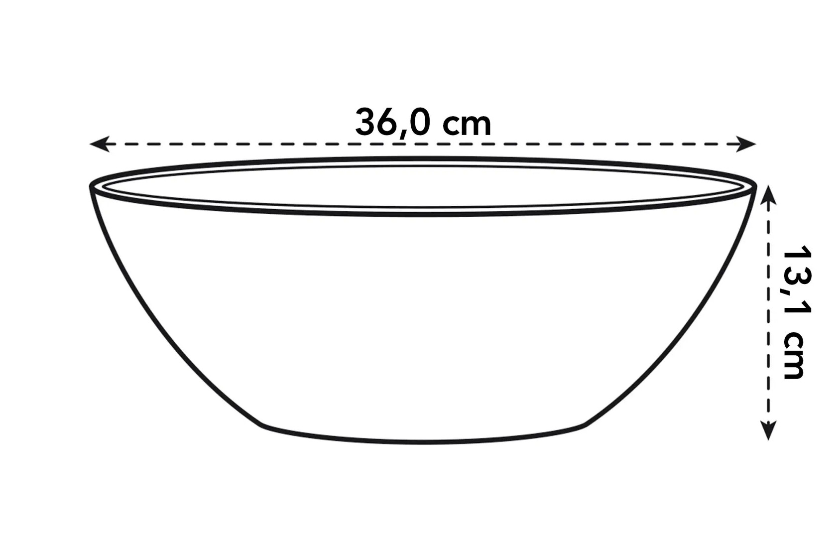 elho Blumentopf Brussels Oval 36 cm anthrazit