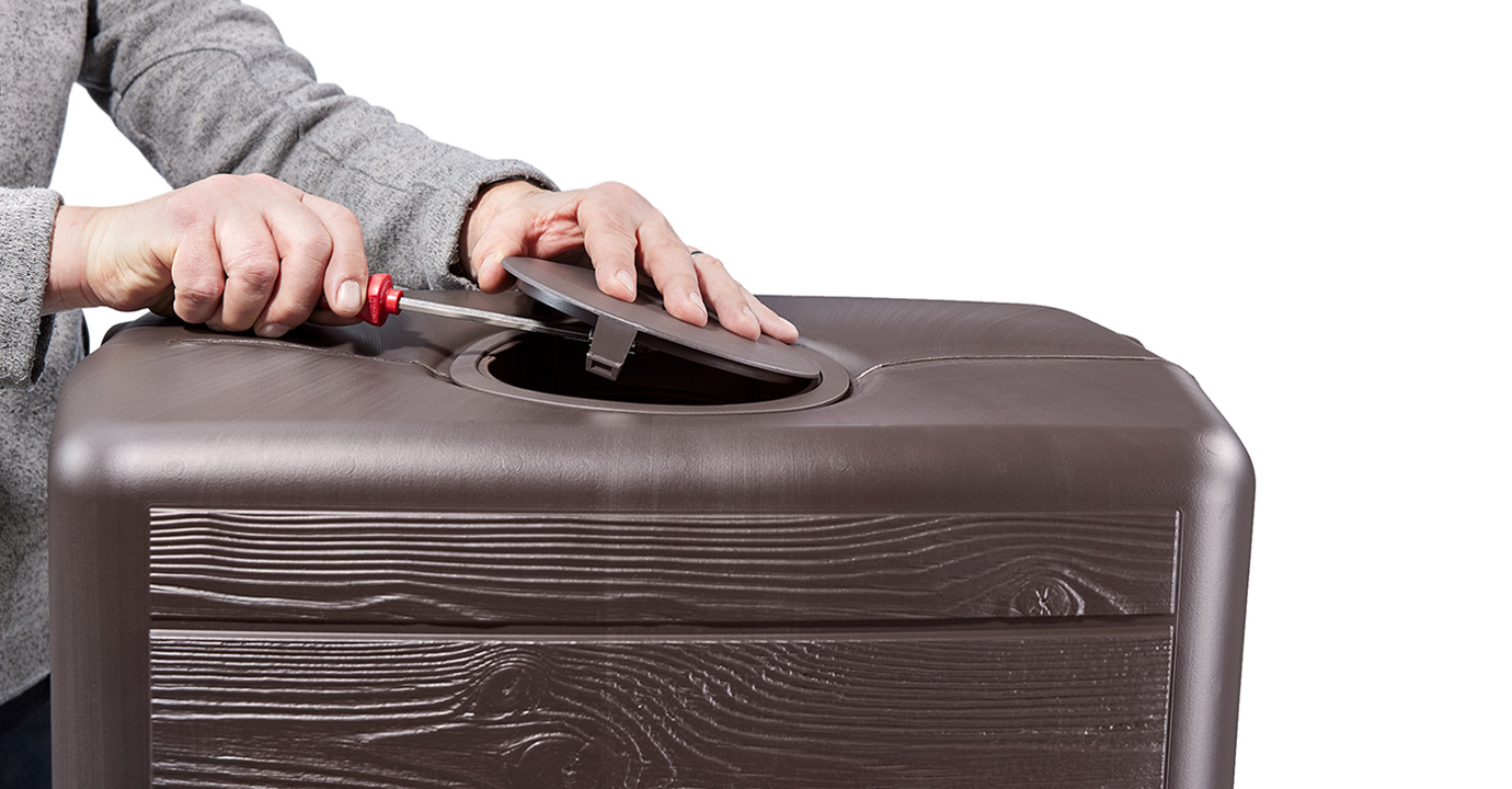 4rain Slim Wood Decor Wandtank 350 Liter Darkwood