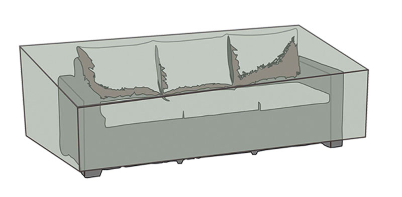 Schutzhülle Wehncke Deluxe für Lounge 3-Sitzer 220x80x80cm anthrazit