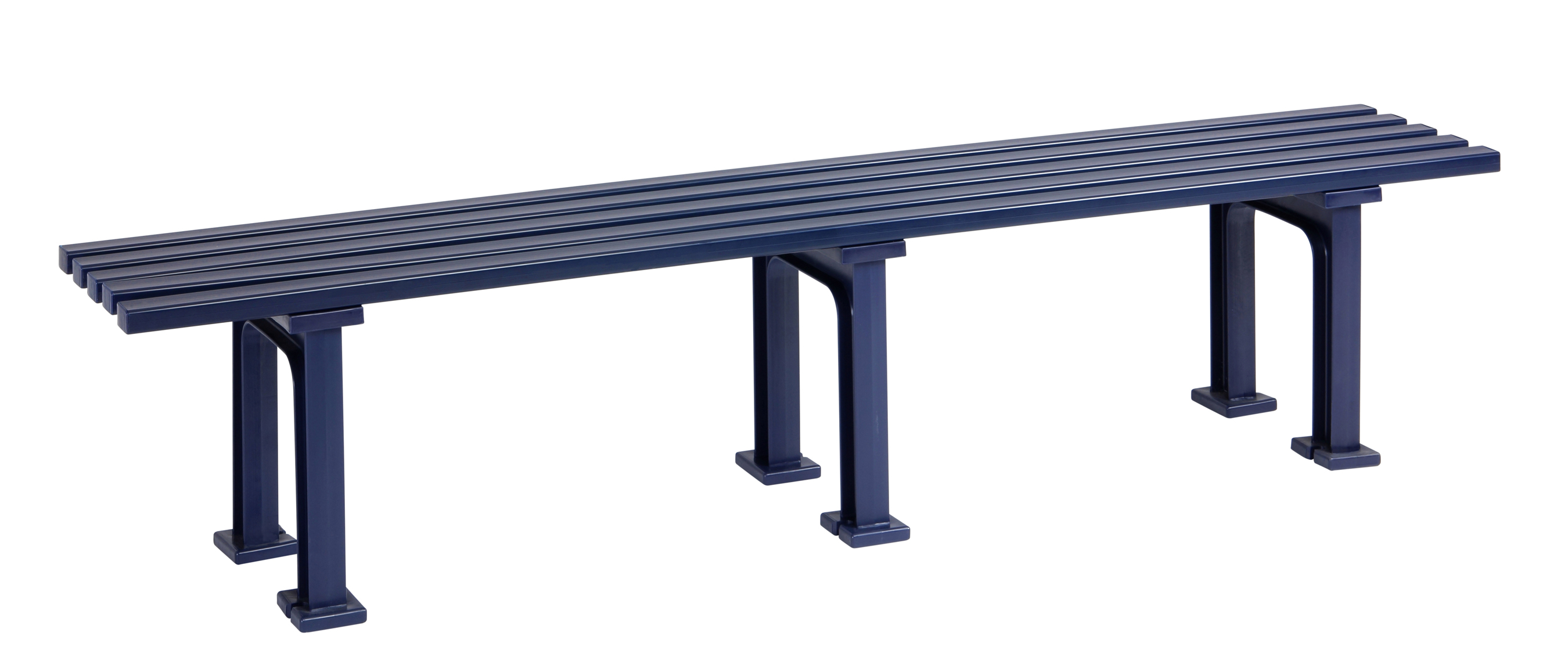 Blome Gartenbank / 4-Sitzer Bank Mono II Kunststoff blau 200cm