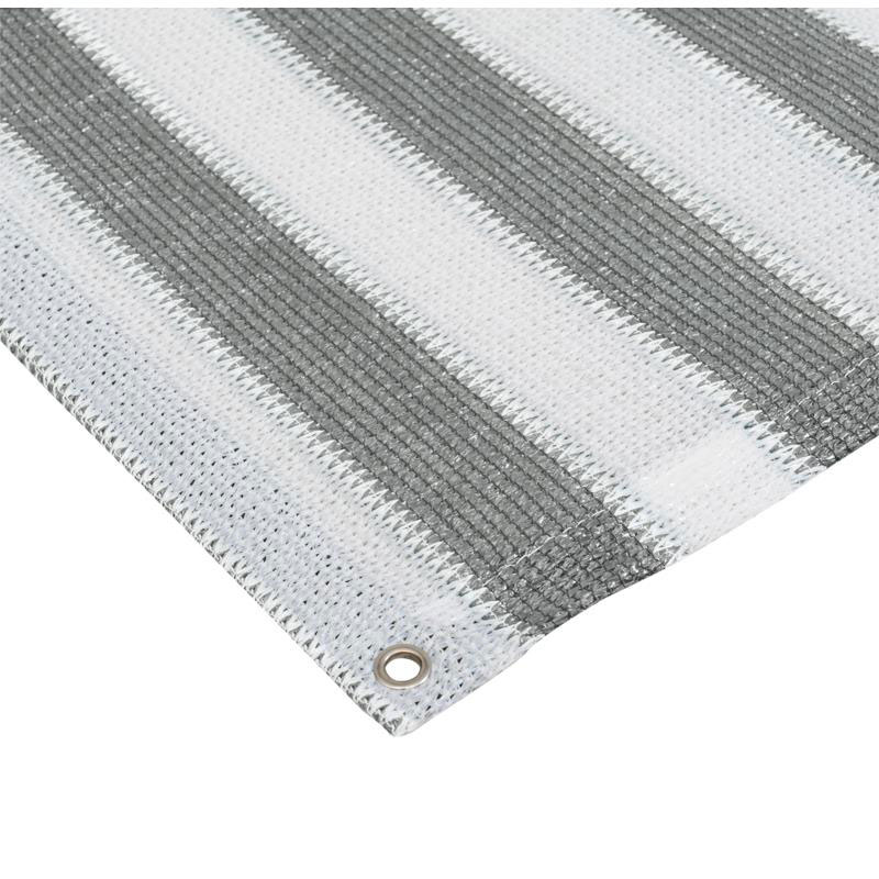 Sichtschutzzaun / Balkonblende mit Ösen Noor 90x300cm grau weiß