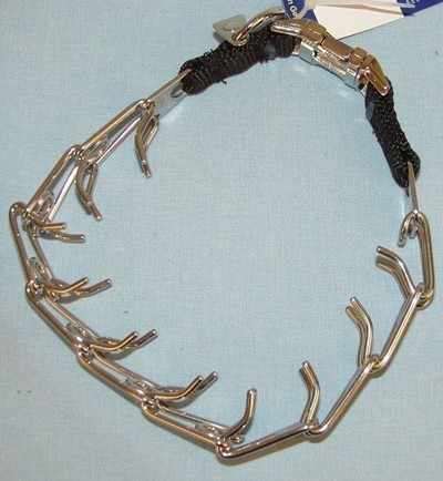 Stachelwürger Halsband 57 cm Edelstahl mit Clickverschluss