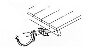 Dachrinnen Distanzkeil TYP200 RG70 TYP250 RG80 PVC braun