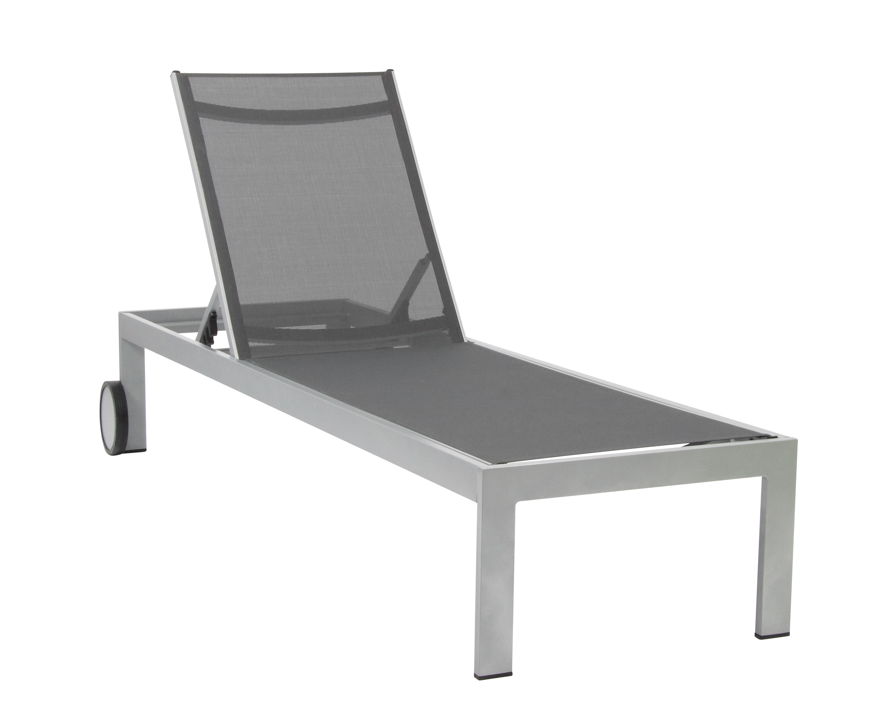 Gartenliege / Rollliege Acamp Rimini Alu platin / graphit