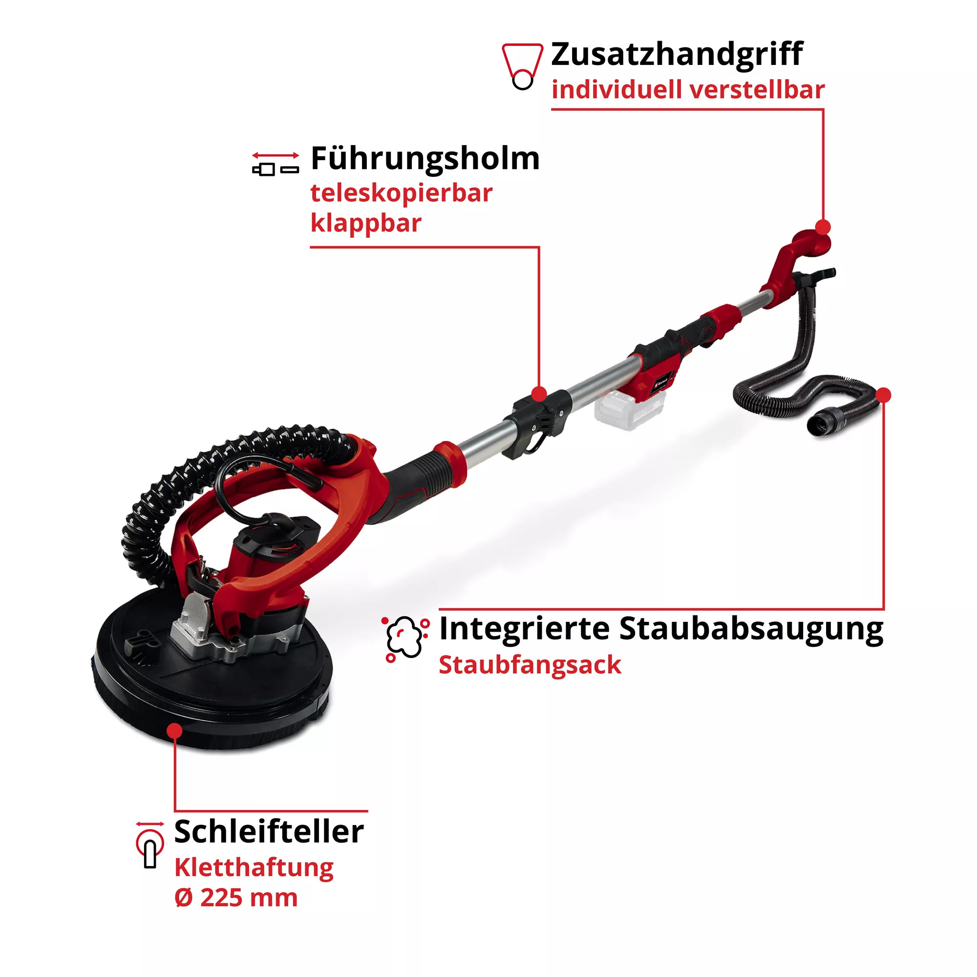 Einhell Akku-Trockenbauschleifer TP-DW 18/225 Li - Solo
