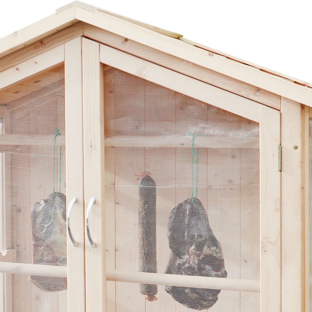 Trocknungsschrank / Gartenschrank Habau Holz-Gaze 86x50x165cm