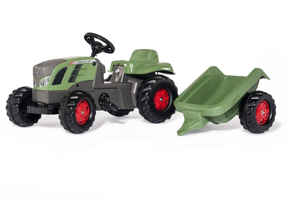 Trettraktor rolly Kid Fendt 516 Vario mit Anhänger - Rolly Toys