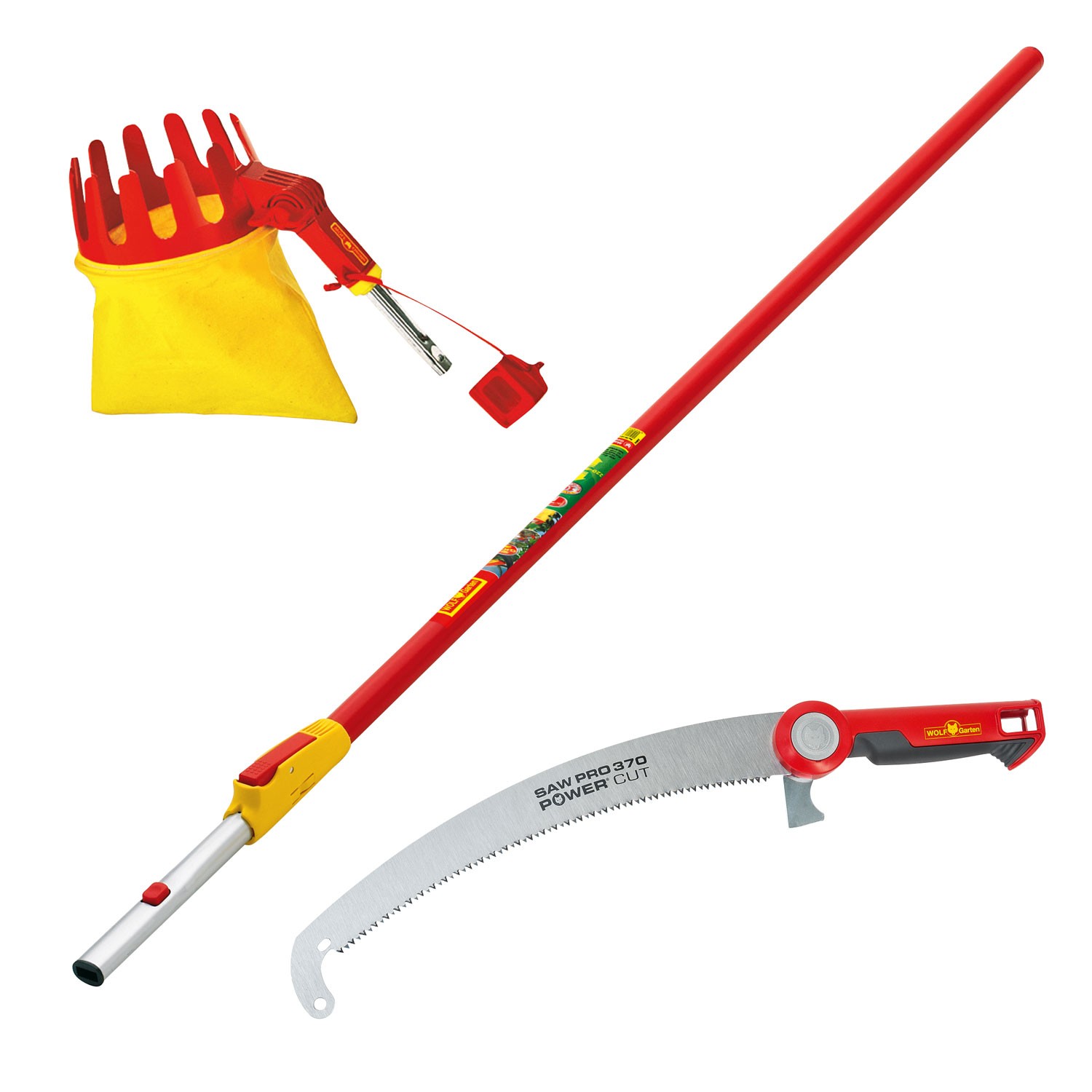 B-Ware Baumpflege Set Wolf Garten Baumsäge + Obstpflücker +Stiel ZM-V4