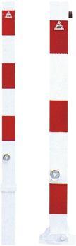 Absperrpfosten herausneh verz. rot/w 70x70mmSchake