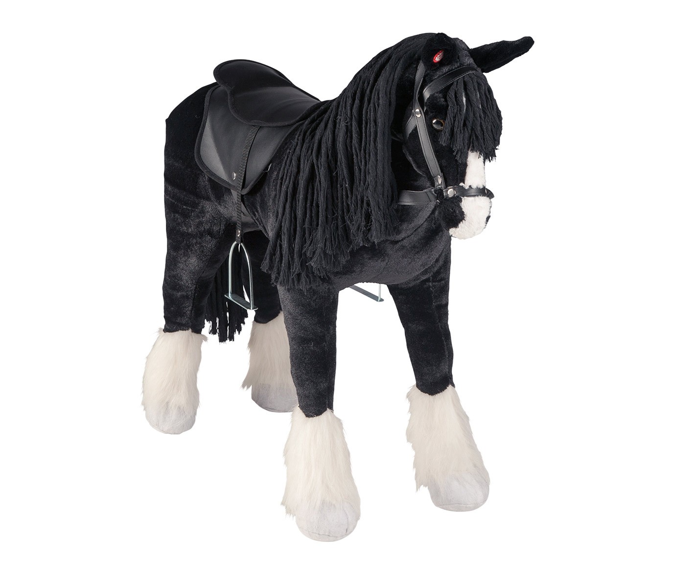 Plüschpferd Shire Horse Pferd mit Sattel + Sound Happy People 58046