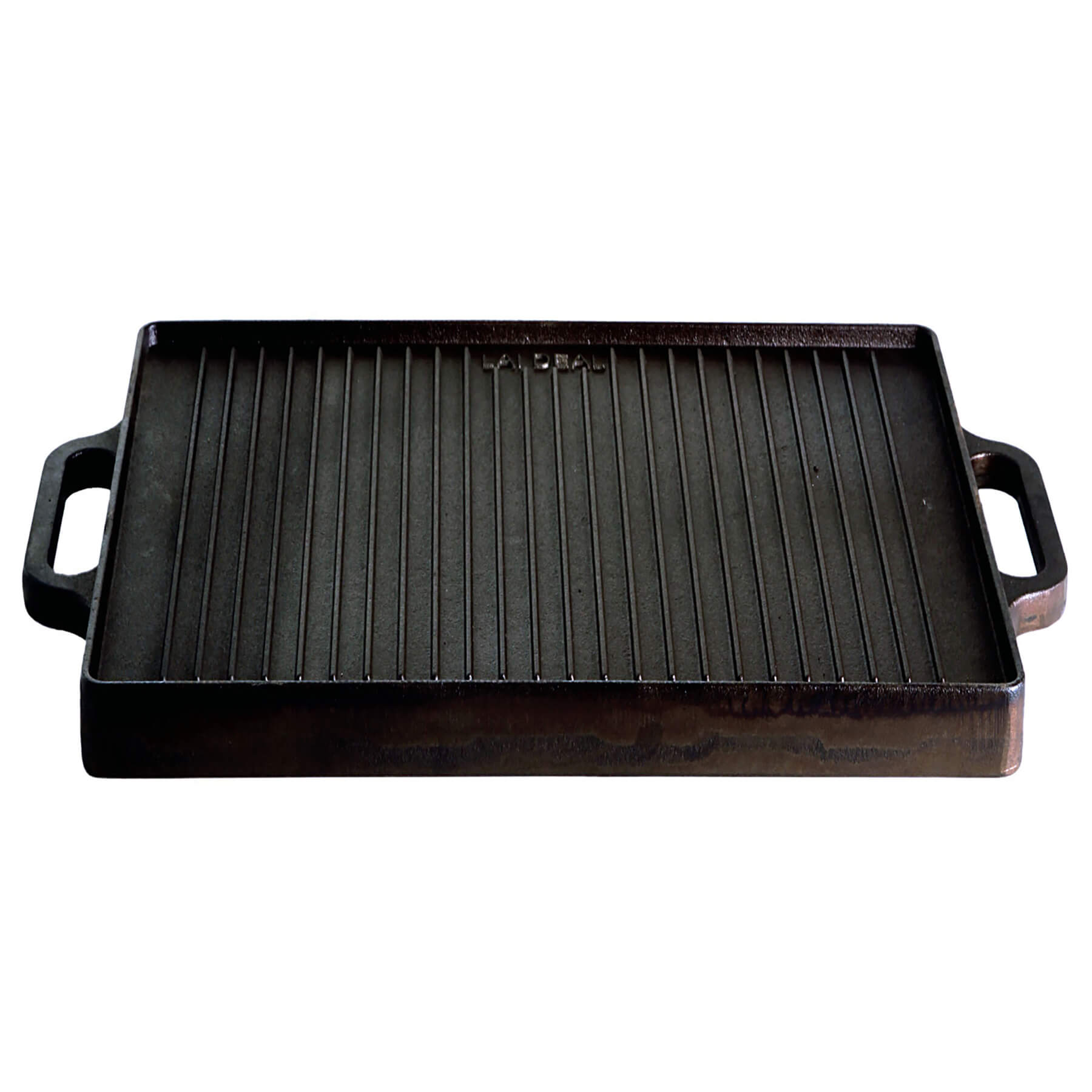 Paella World® Grillplatte Plancha aus Gusseisen 32x32cm