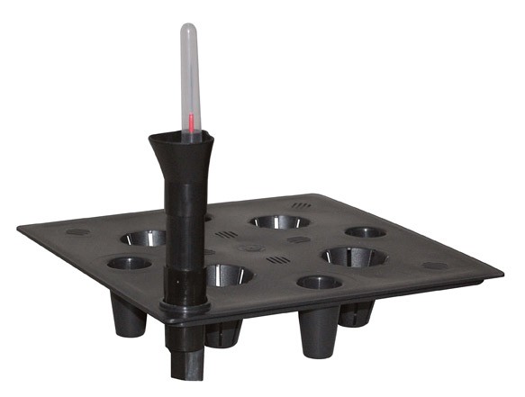 Pflanzgefäß / Pflanzvase Geflechtoptik Rato Square weiß 50 cm