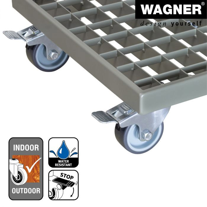 Multiroller Pflanzenroller pulverbeschichtet 290x290 mm für 200 kg