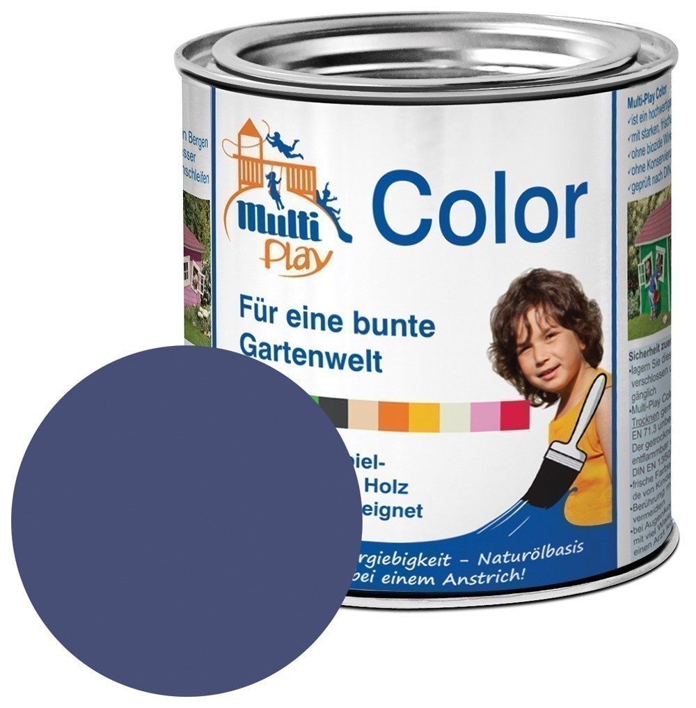 Multi-Play Color Naturöl Farbe / Holzschutzfarbe 375ml dunkelblau