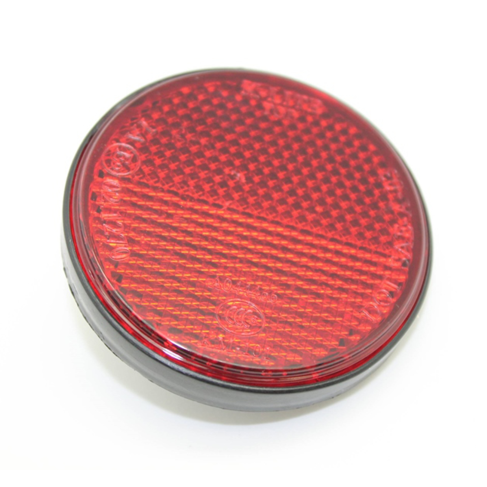 Rolektro Reflektor, rund, Rot, 1 Stück für Trike25