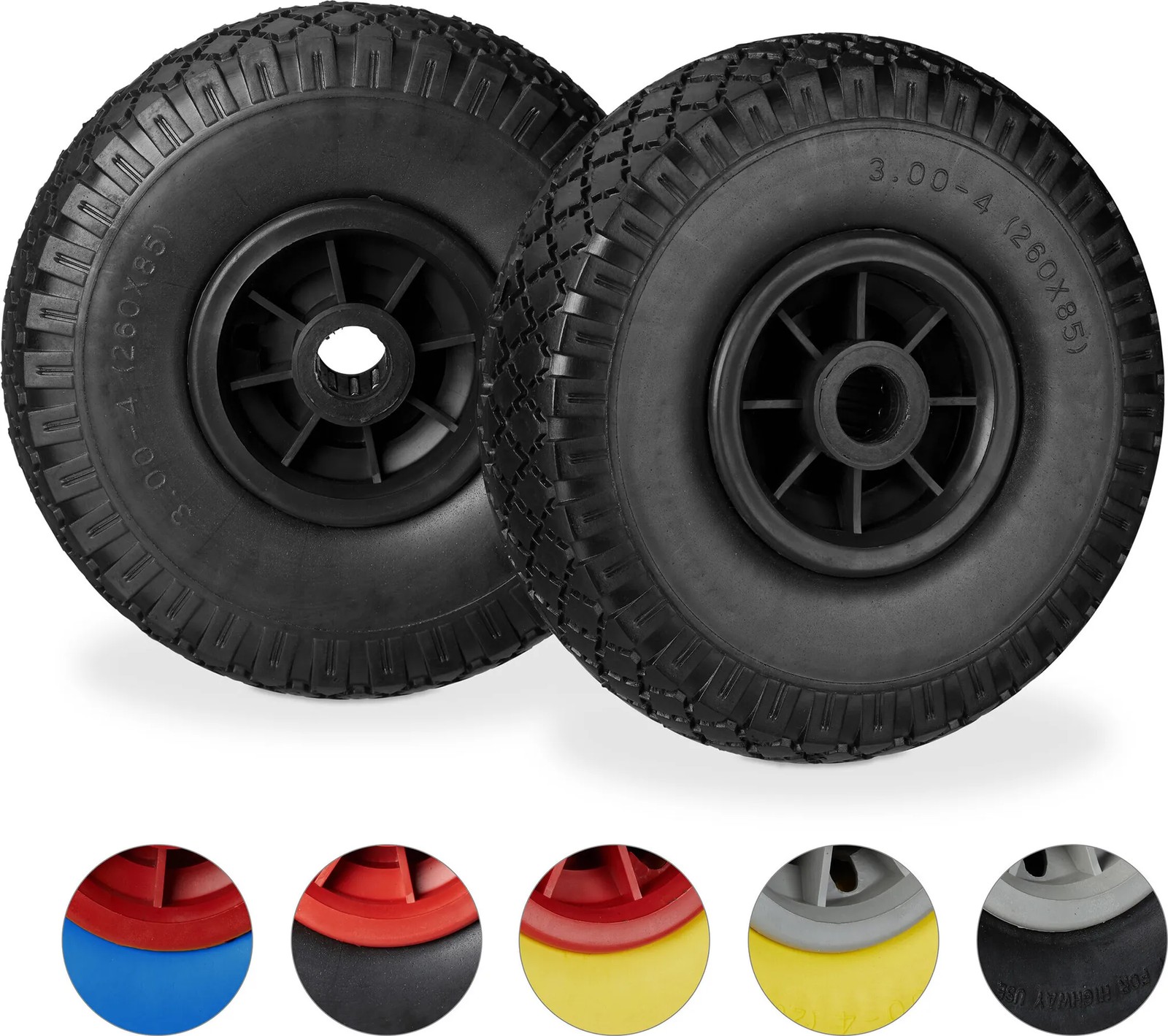 Ersatzreifen für Sackkarre 25 mm, Vollgummi