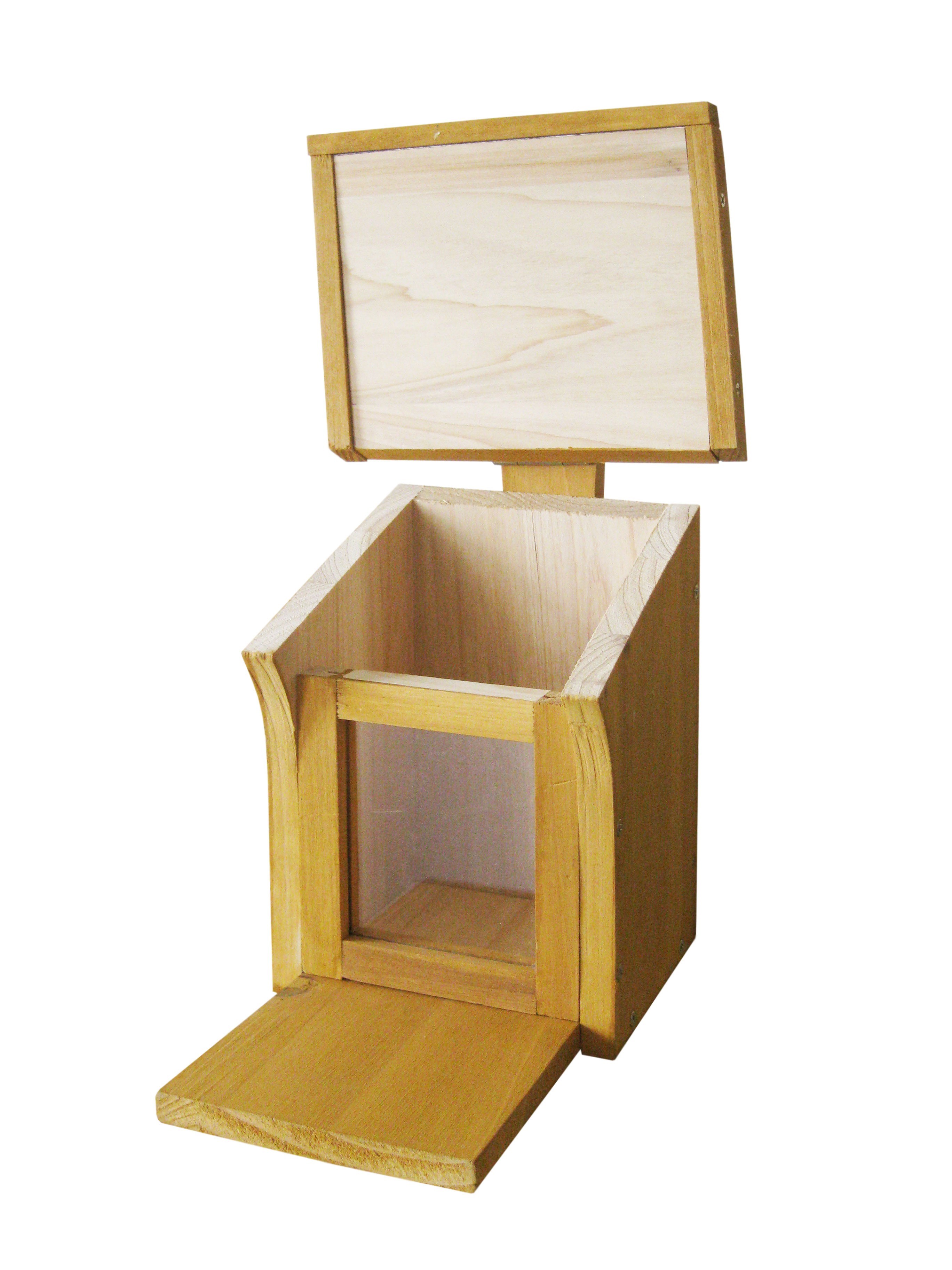 Habau Eichhörnchen Futterstation Holz 16x19,5x28,5cm