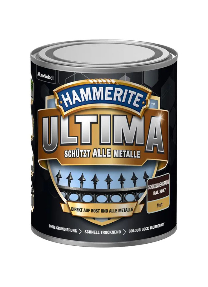 HAMMERITE® 3in1 Schutzlack Ultima schokoladenbraun matt 750ml