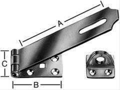 Überfalle mit Öse 100x45 mm Edelstahl