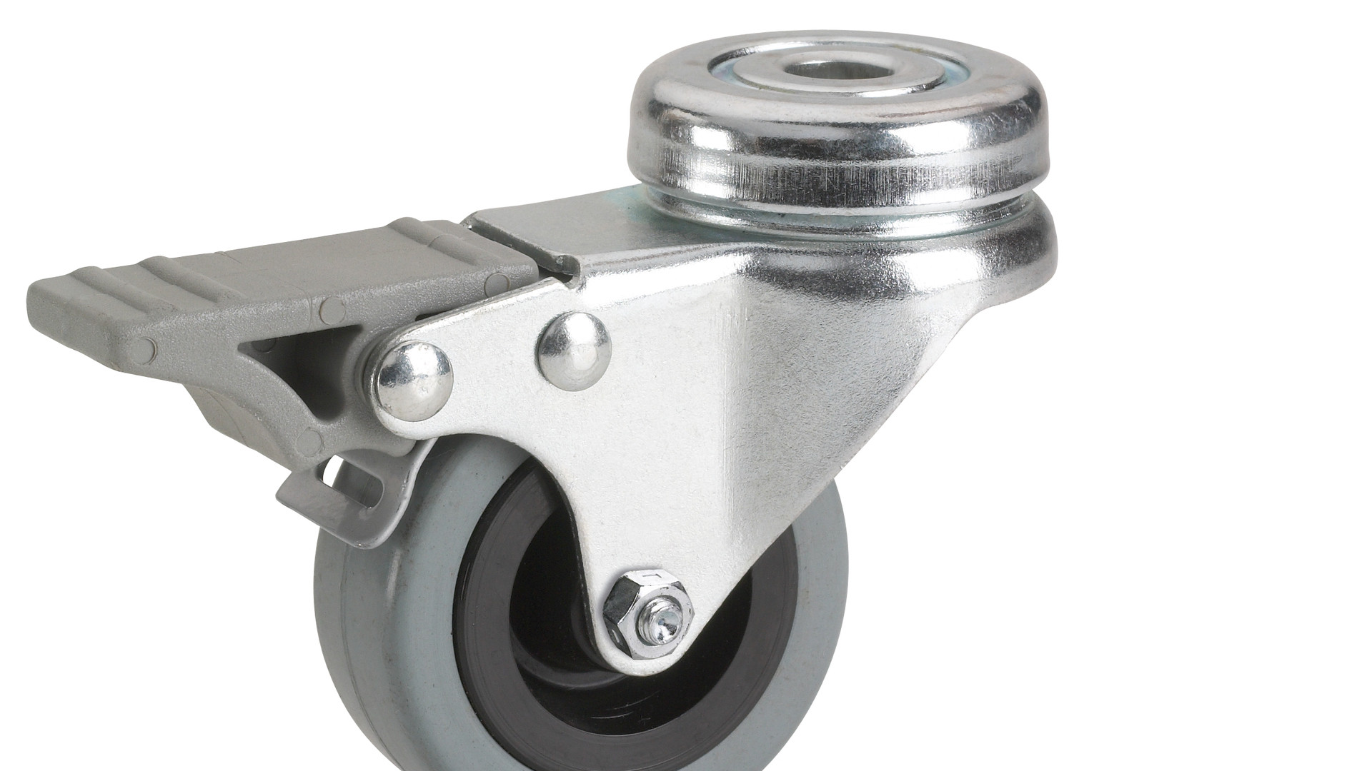 App.-Lenkrolle 50x19 mm mit Feststellbremse