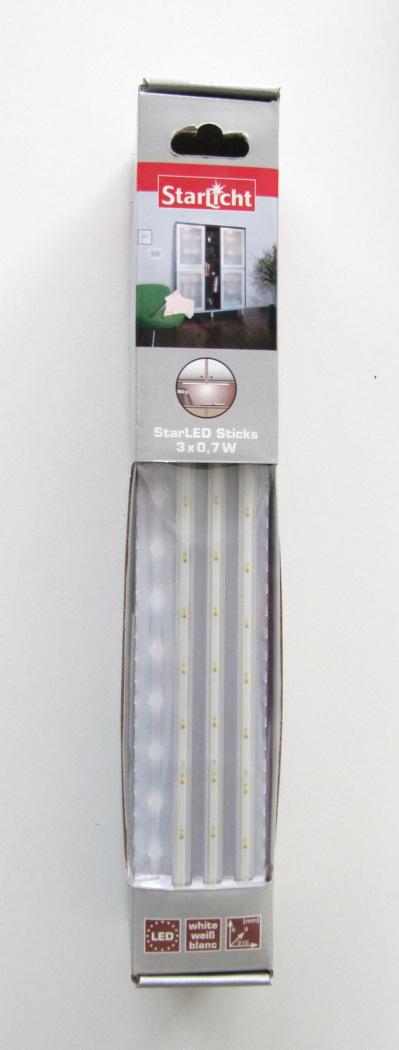 StarLicht Dekoleuchte StarLED Sticks 12 Dioden/Stick 3x0,7W Licht weiß