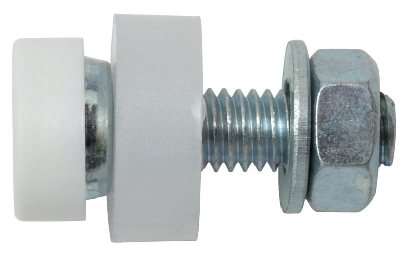Nummernschildschrauben 5,0 × 20 mm, mit Kappe weiß, verzinkt, 4 Stück