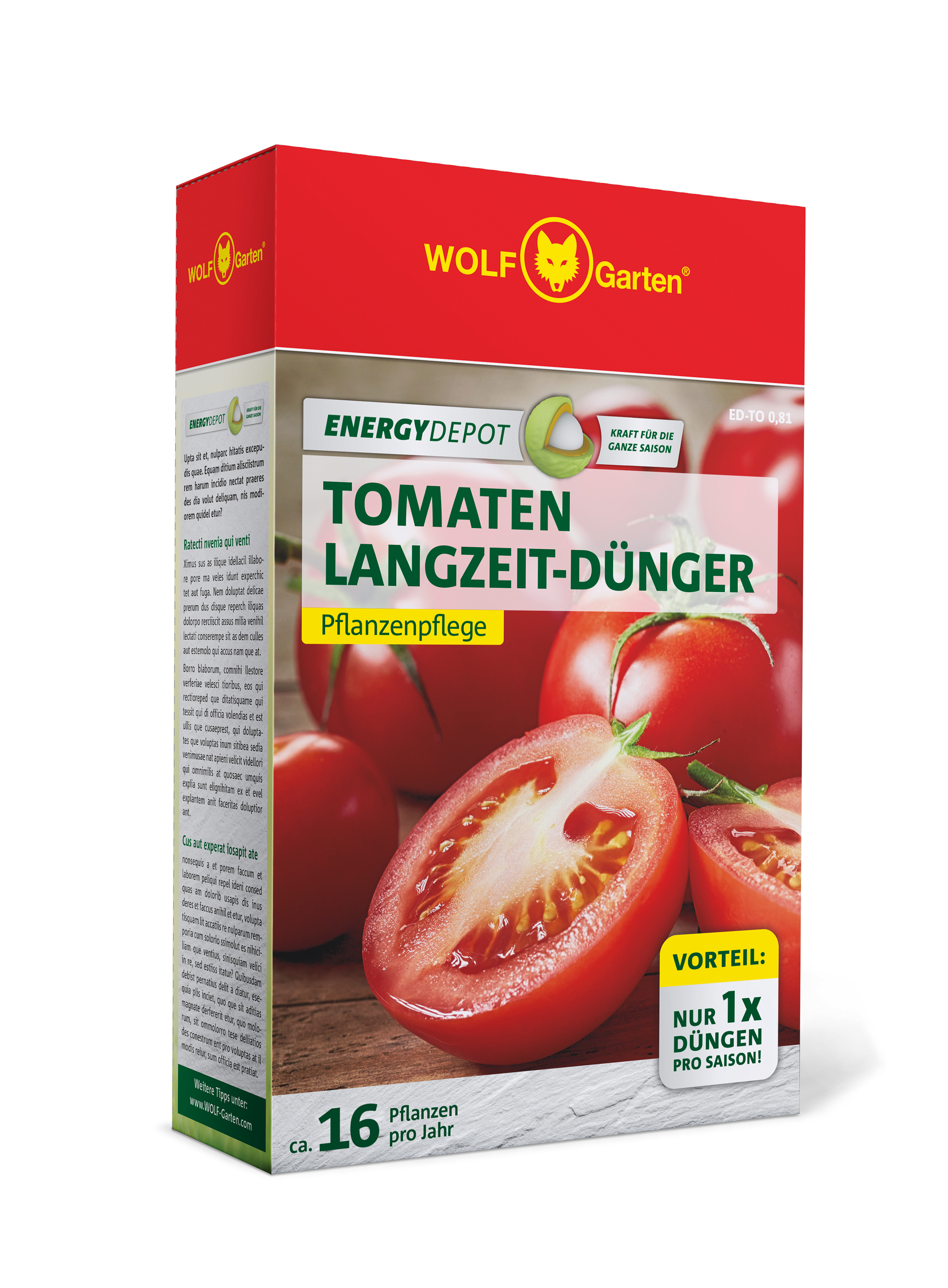 Wolf Garten Tomaten Langzeit-Dünger Energy Depot 810g