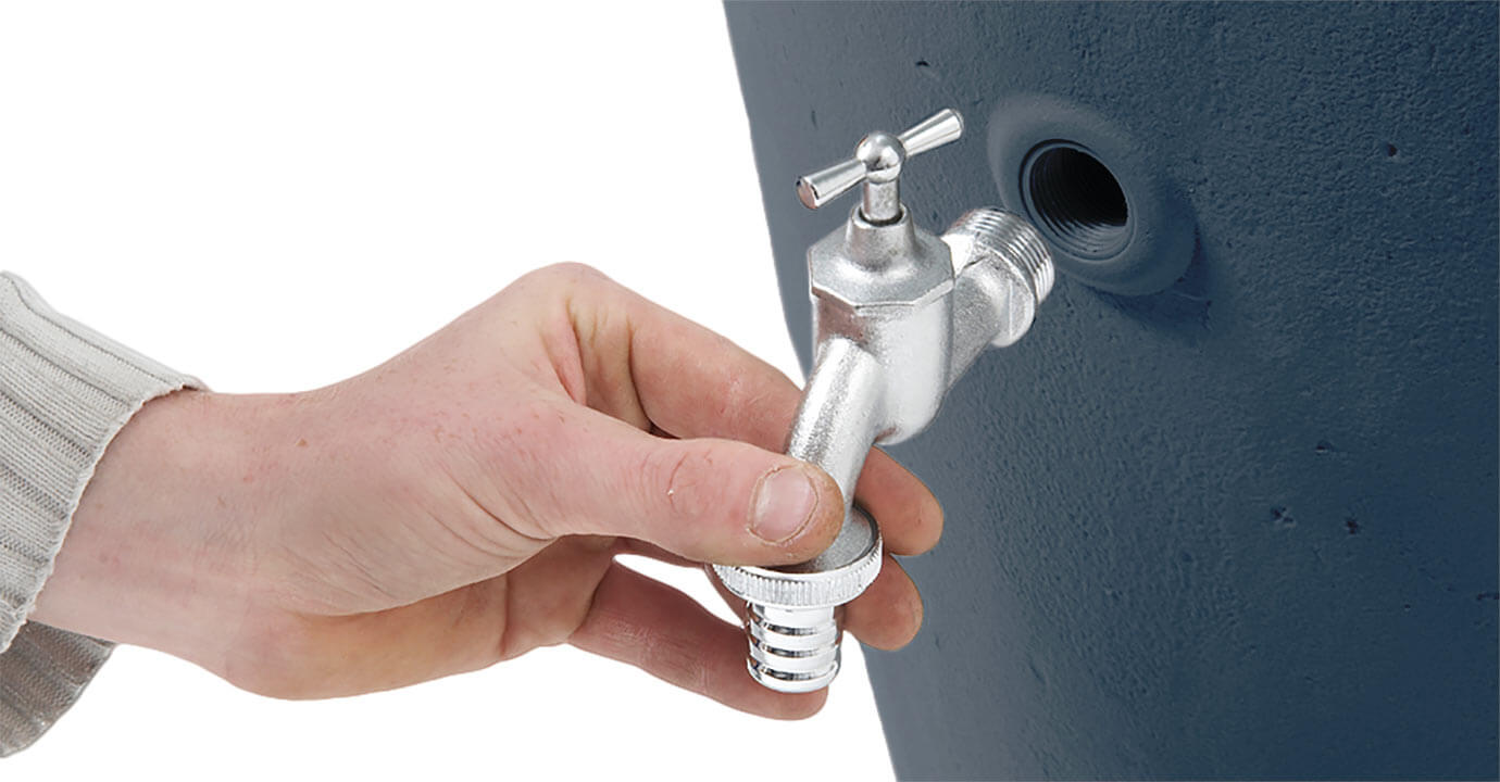 Garantia 2in1 Regenspeicher Classic Line, Graphite grey, 300 Liter