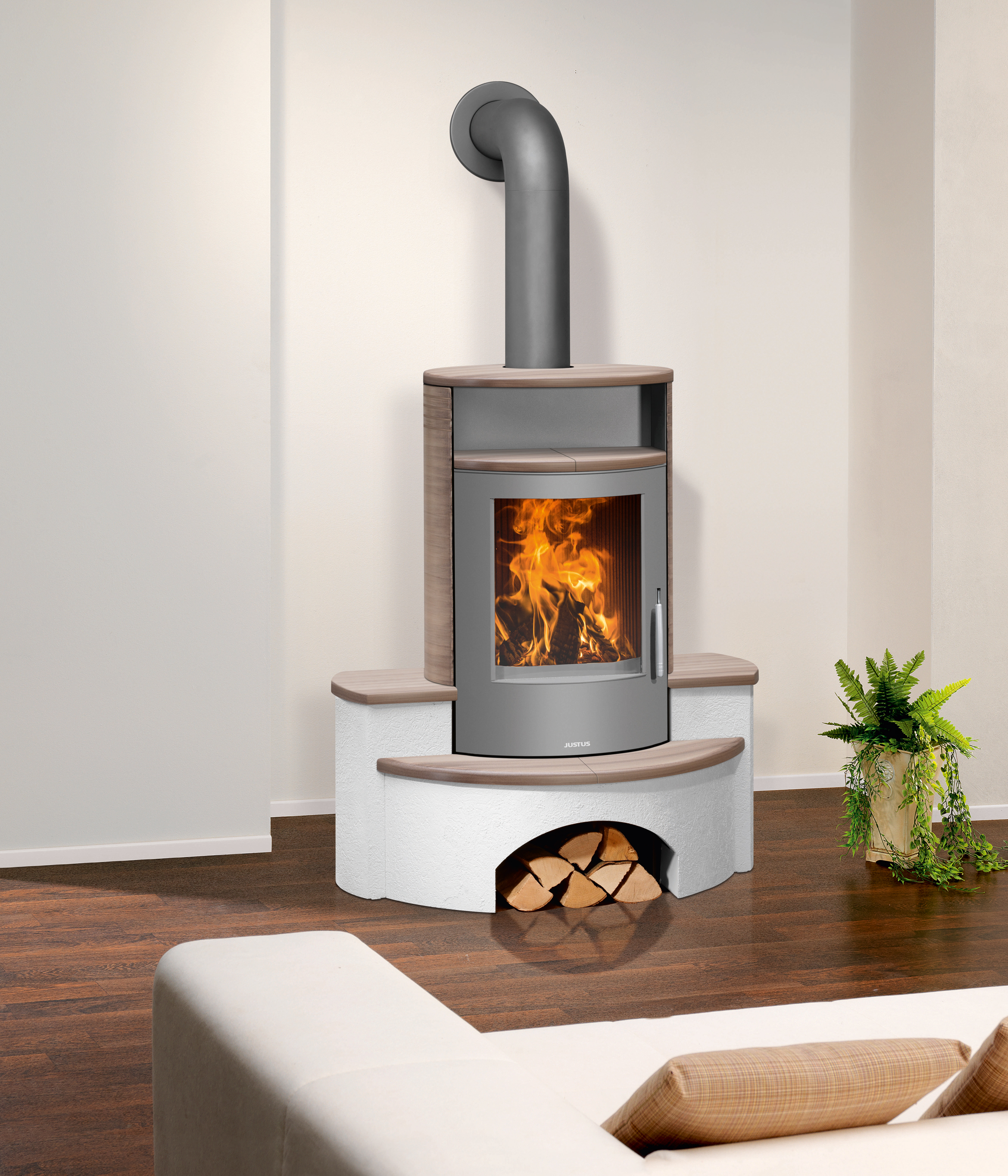 Kaminofen Justus Kaskade 2.0 raumluftunabh. Grappa 6,5 kW