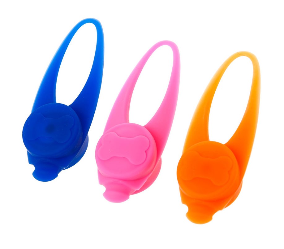 Anhänger mit Blinklicht Karlie Day & Night Blinki Silicone 8x2,5x2cm