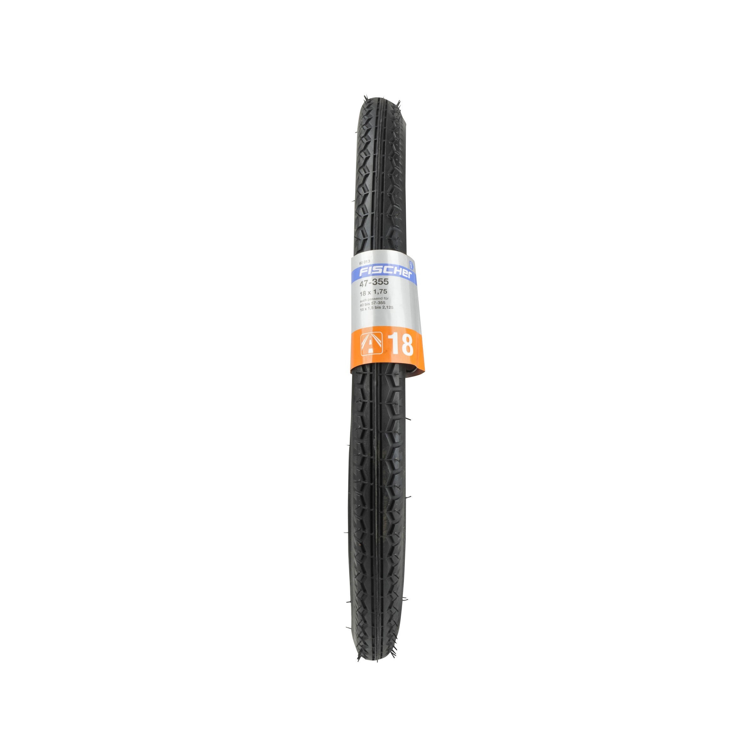 Fischer Fahrradreifen 18x1,75" Straße schwarz
