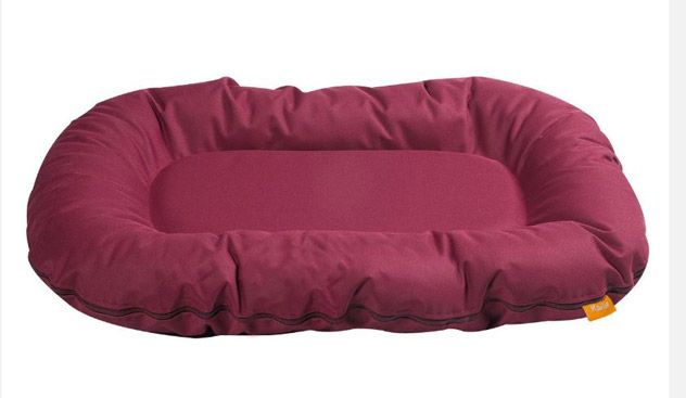 Hundebett / Hundekissen Bordeauxbay oval 120x90cm dunkelrot