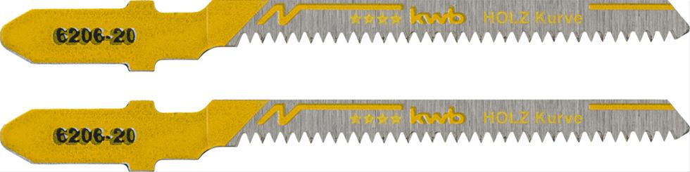 KWB Bi-Metall Stichsägeblätter Holz Kurve 77/50 mm