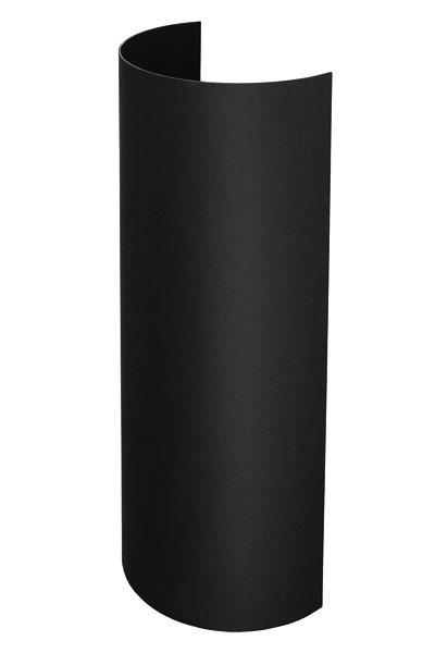 Hitzeschutz - Rohrblende Senotherm schwarz Ø180mm