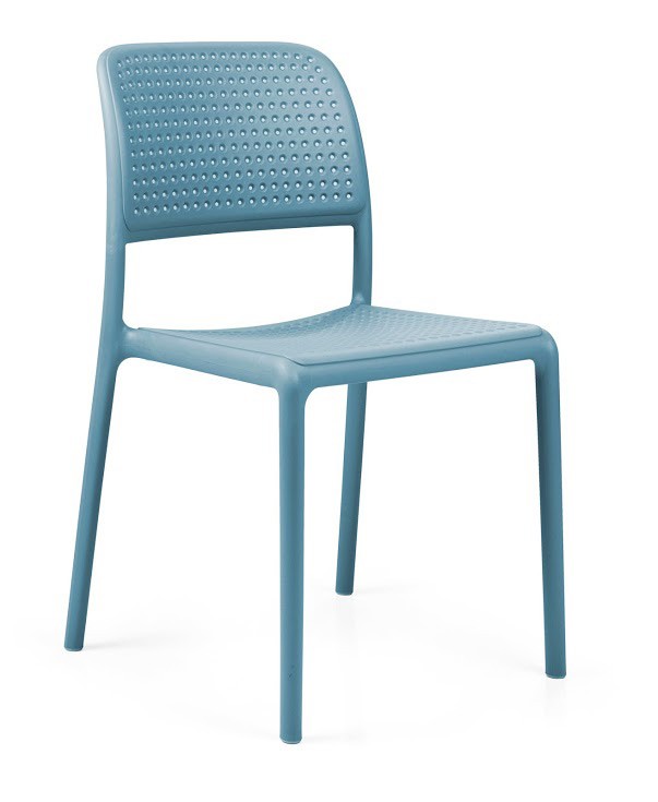 Nardi Stapelstuhl / Gartenstuhl Bora Bistrot Kunststoff celeste