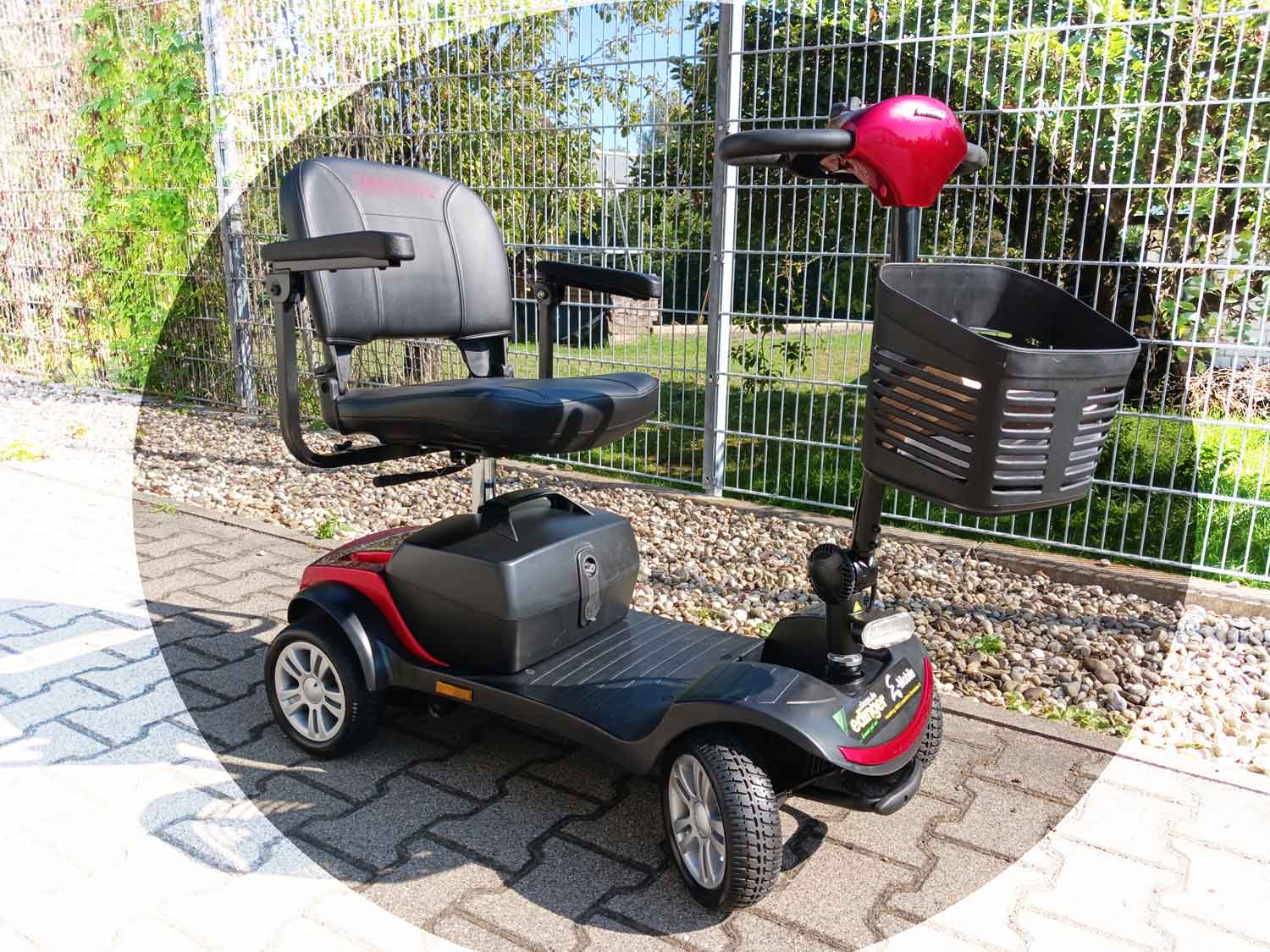 Seniorenmobil klappbar Vitale SW1000S XL rot 6 km/h