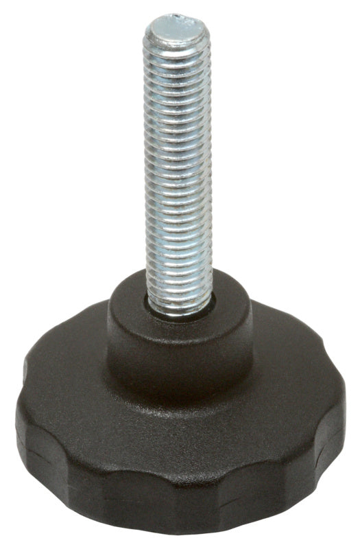 Sterngriffschraube M6 × 28 mm, Ø 30 mm, verzinkt/Kunststoff, 1 Stück