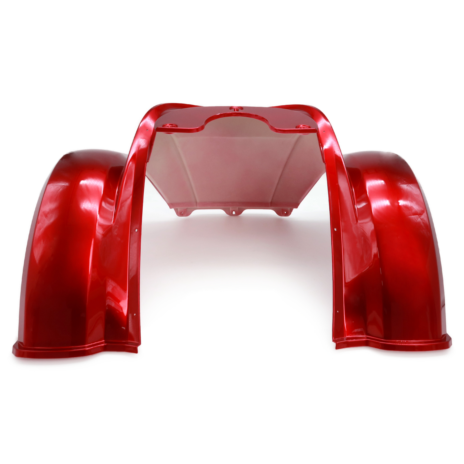 Rolektro Verkleidung, Frontschürze unten, Rot, neues Design für Quad