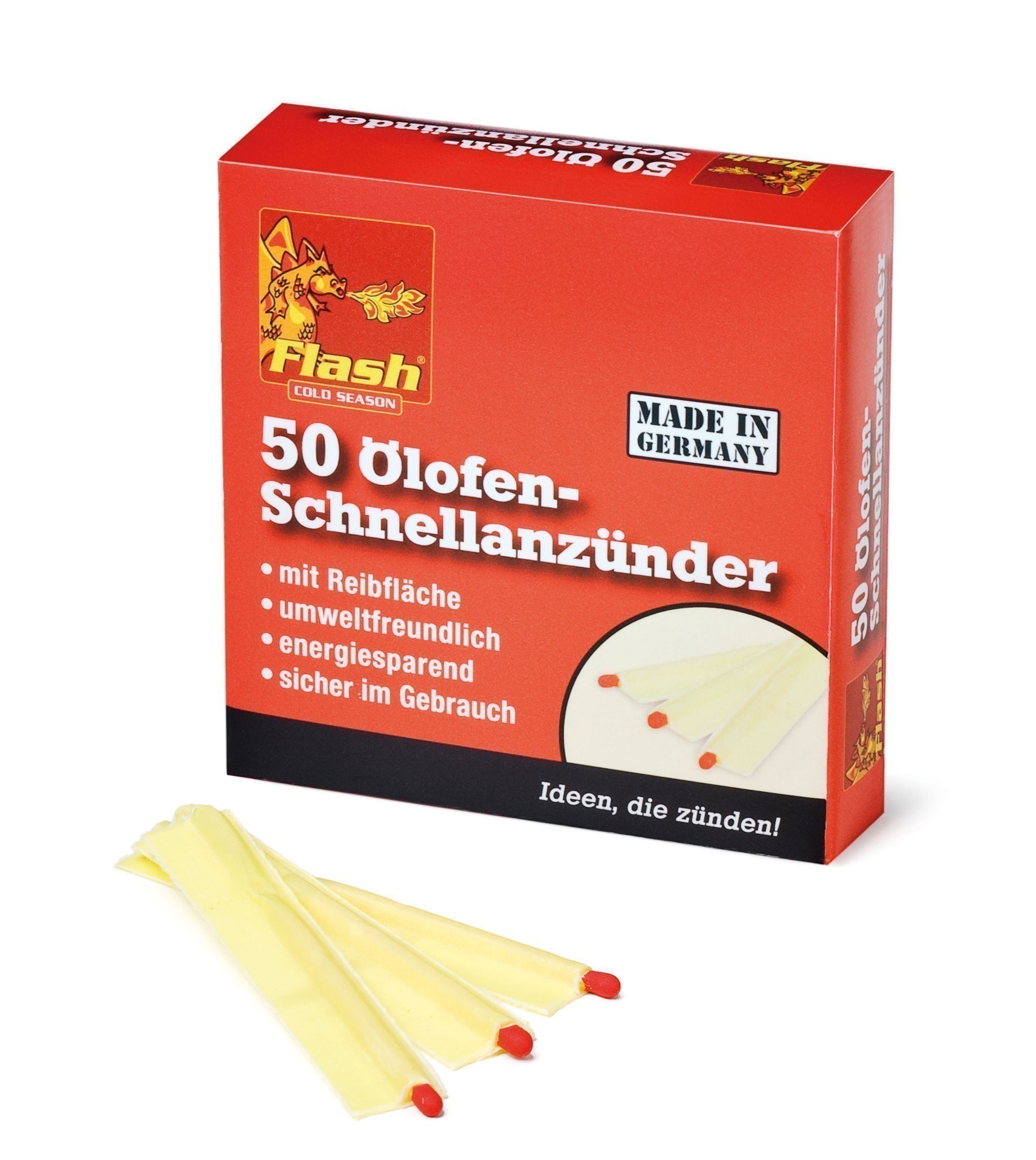 Ölofenanzünder Schnellanzünder Flash 50 Stück