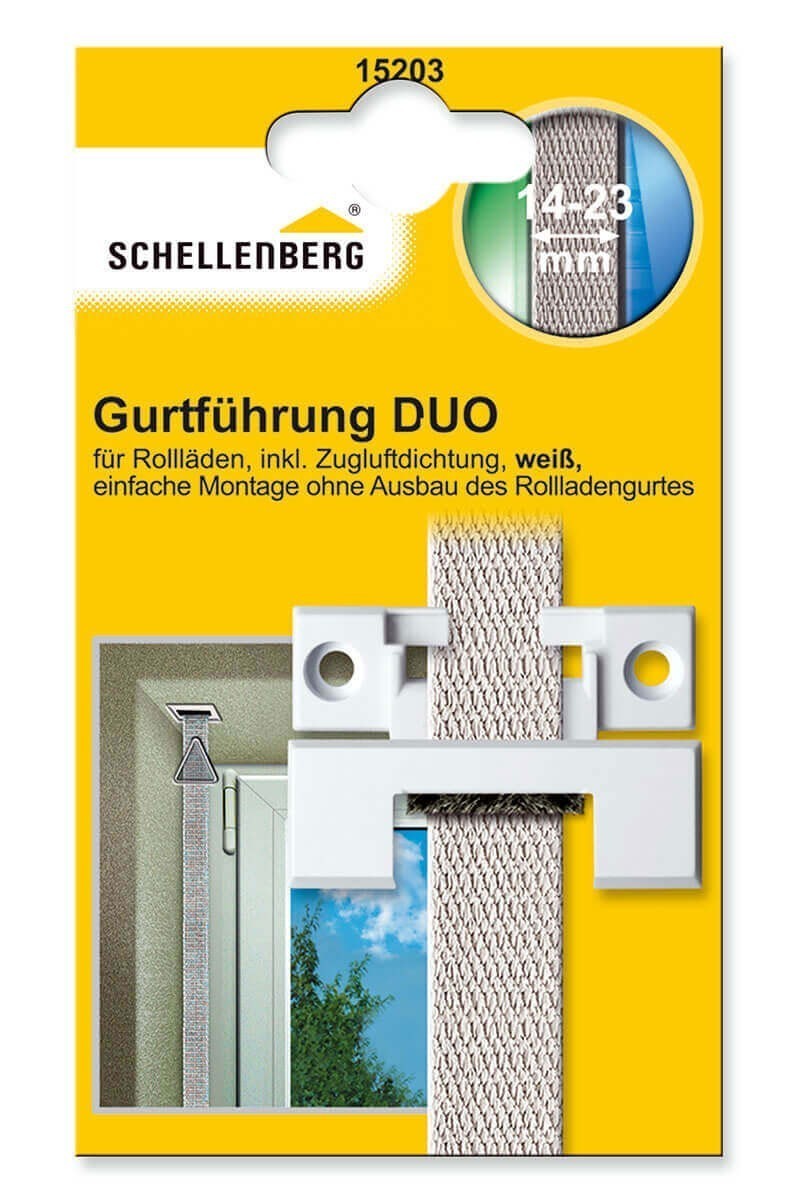 Rolladen Gurtführung eckig Schellenberg Duo Mini und Maxi weiß