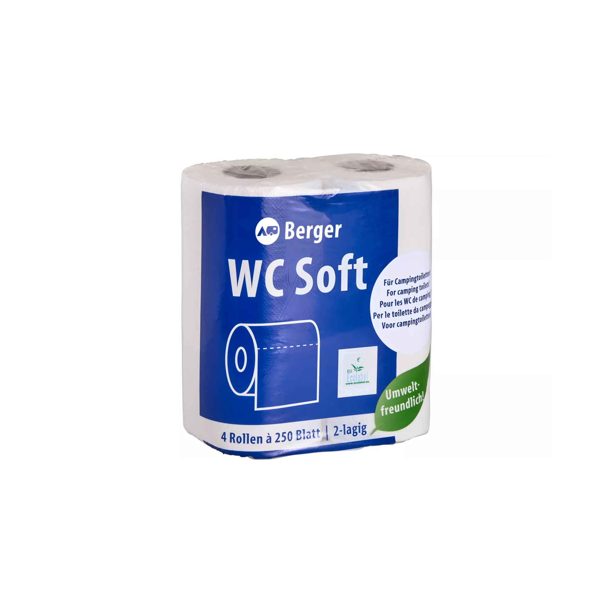 Berger WC Soft Toilettenpapier 4 Rollen