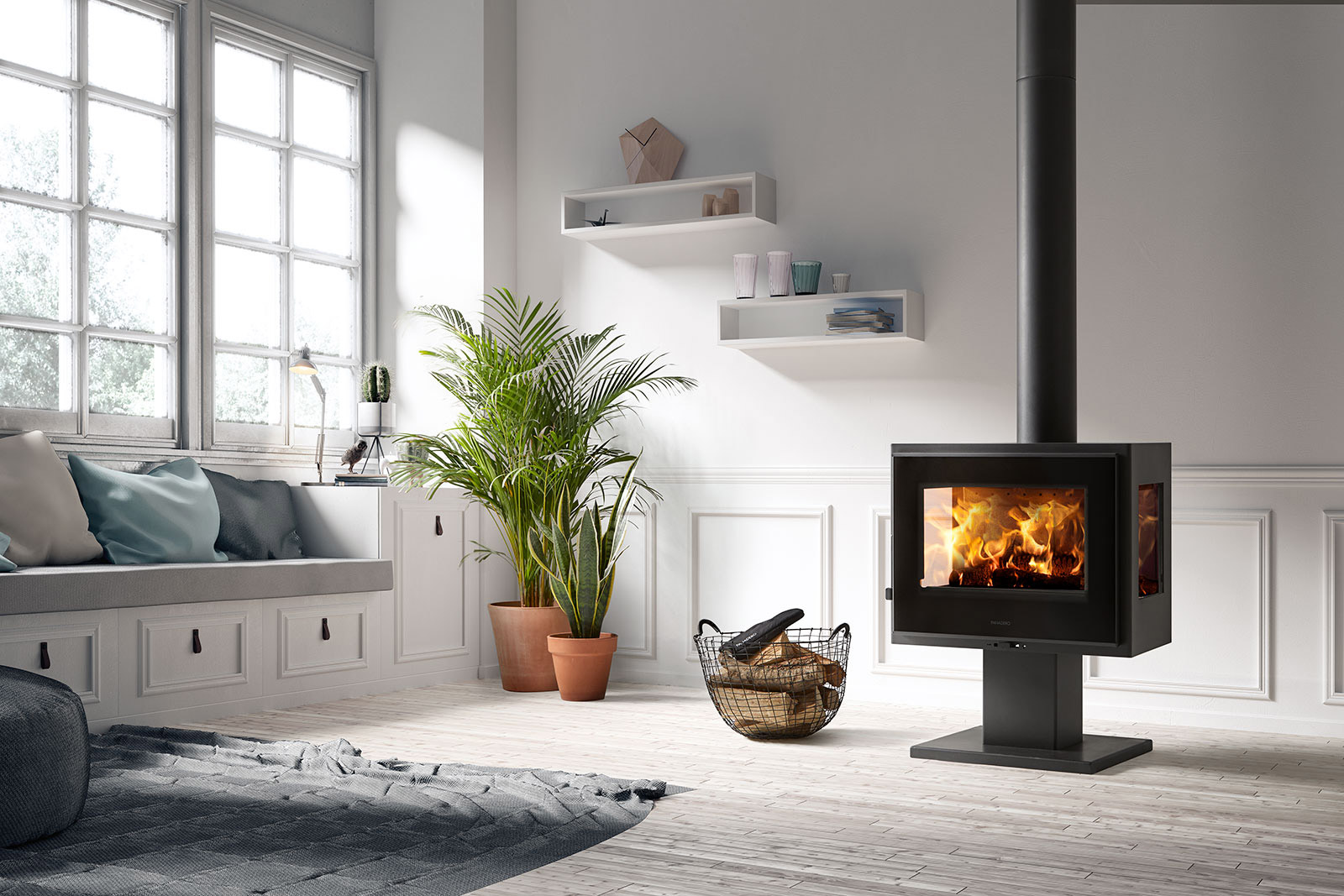 Panadero Dreischeiben Kaminofen Atlantic 3V 5,9 KW