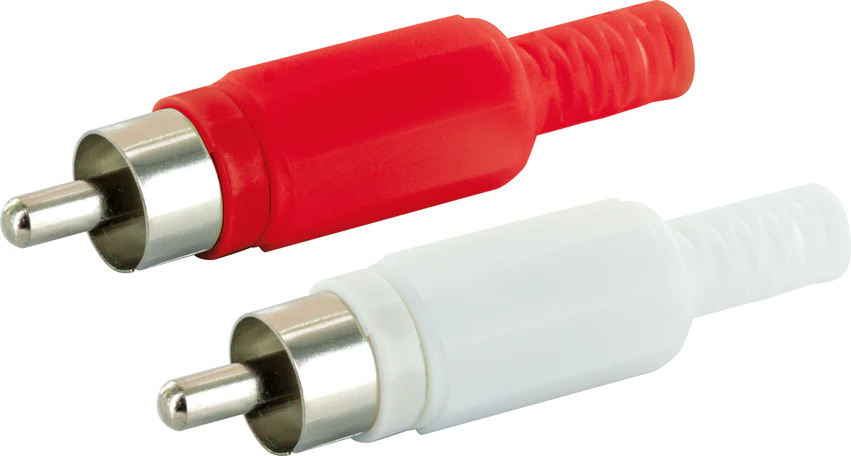 SCHWAIGER® Cinch Stecker Set 2 Stück