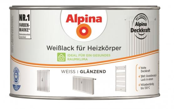 Alpina Weißlack für Heizkörper glänzend 300ml